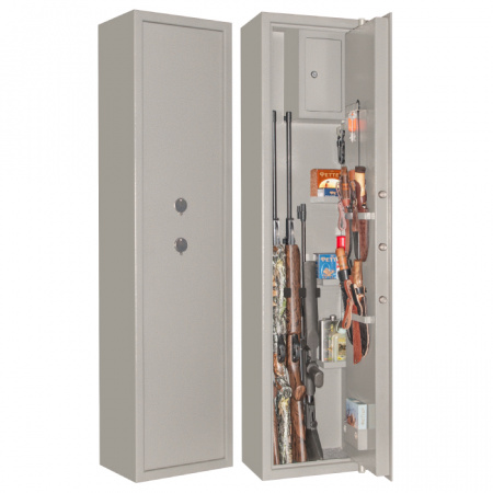 Оружейный сейф GunSafe Бизон-5 Серый